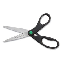 Load image into Gallery viewer, Westcott® wholesale. Kleenearth Scissors, 8&quot; Long, 3.25&quot; Cut Length, Black Straight Handles, 2-pack. HSD Wholesale: Janitorial Supplies, Breakroom Supplies, Office Supplies.