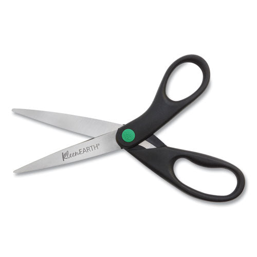 Westcott® wholesale. Kleenearth Scissors, 8" Long, 3.25" Cut Length, Black Straight Handles, 2-pack. HSD Wholesale: Janitorial Supplies, Breakroom Supplies, Office Supplies.