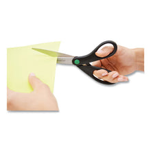 Load image into Gallery viewer, Westcott® wholesale. Kleenearth Scissors, 8&quot; Long, 3.25&quot; Cut Length, Black Straight Handles, 2-pack. HSD Wholesale: Janitorial Supplies, Breakroom Supplies, Office Supplies.