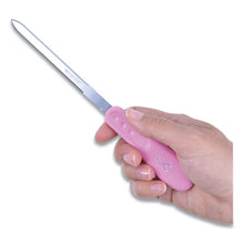 Load image into Gallery viewer, Westcott® wholesale. Pink Ribbon Stainless Steel Letter Opener. HSD Wholesale: Janitorial Supplies, Breakroom Supplies, Office Supplies.