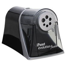 Load image into Gallery viewer, Westcott® wholesale. Ipoint Evolution Axis Pencil Sharpener, Ac-powered, 5&quot; X 7.5&quot; X 7.25&quot;, Black-silver. HSD Wholesale: Janitorial Supplies, Breakroom Supplies, Office Supplies.