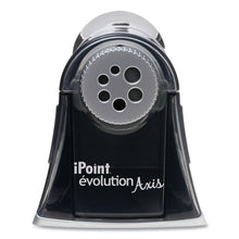 Load image into Gallery viewer, Westcott® wholesale. Ipoint Evolution Axis Pencil Sharpener, Ac-powered, 5&quot; X 7.5&quot; X 7.25&quot;, Black-silver. HSD Wholesale: Janitorial Supplies, Breakroom Supplies, Office Supplies.