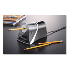 Load image into Gallery viewer, Westcott® wholesale. Ipoint Evolution Axis Pencil Sharpener, Ac-powered, 4.25&quot; X 7&quot; X 4.75&quot;, Black-silver. HSD Wholesale: Janitorial Supplies, Breakroom Supplies, Office Supplies.