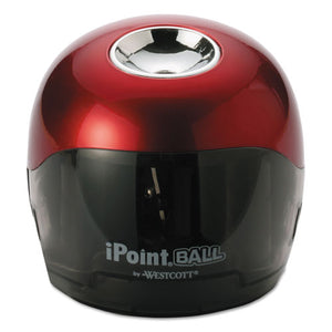 Westcott® wholesale. Ipoint Ball Battery Sharpener, Battery-powered, 3" X 3" X 3.25", Red-black. HSD Wholesale: Janitorial Supplies, Breakroom Supplies, Office Supplies.