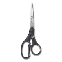 Load image into Gallery viewer, Westcott® wholesale. Kleenearth Basic Plastic Handle Scissors, 8&quot; Long, 3.25&quot; Cut Length, Black Straight Handle. HSD Wholesale: Janitorial Supplies, Breakroom Supplies, Office Supplies.