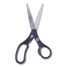 Load image into Gallery viewer, Westcott® wholesale. Kleenearth Basic Plastic Handle Scissors, 8&quot; Long, 3.25&quot; Cut Length, Black Straight Handle. HSD Wholesale: Janitorial Supplies, Breakroom Supplies, Office Supplies.