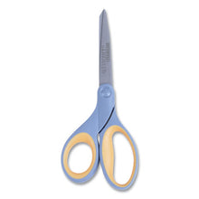 Load image into Gallery viewer, Westcott® wholesale. Titanium Bonded Scissors, 8&quot; Long, 3.5&quot; Cut Length, Gray-yellow Straight Handle. HSD Wholesale: Janitorial Supplies, Breakroom Supplies, Office Supplies.