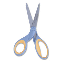 Load image into Gallery viewer, Westcott® wholesale. Titanium Bonded Scissors, 8&quot; Long, 3.5&quot; Cut Length, Gray-yellow Straight Handle. HSD Wholesale: Janitorial Supplies, Breakroom Supplies, Office Supplies.