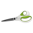 Westcott® wholesale. Carbotitanium Bonded Scissors, 8" Long, 3.25" Cut Length, White-green Straight Handle. HSD Wholesale: Janitorial Supplies, Breakroom Supplies, Office Supplies.