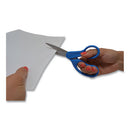 Westcott® wholesale. Preferred Line Stainless Steel Scissors, 8" Long, 3.5" Cut Length, Blue Straight Handle. HSD Wholesale: Janitorial Supplies, Breakroom Supplies, Office Supplies.
