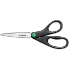 Load image into Gallery viewer, Westcott® wholesale. Kleenearth Scissors, 8&quot; Long, 3.25&quot; Cut Length, Black Straight Handle. HSD Wholesale: Janitorial Supplies, Breakroom Supplies, Office Supplies.