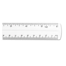 Load image into Gallery viewer, Westcott® wholesale. Transparent Shatter-resistant Plastic Ruler, Clear, 6&quot;. HSD Wholesale: Janitorial Supplies, Breakroom Supplies, Office Supplies.