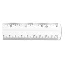 Westcott® wholesale. Transparent Shatter-resistant Plastic Ruler, Clear, 6". HSD Wholesale: Janitorial Supplies, Breakroom Supplies, Office Supplies.