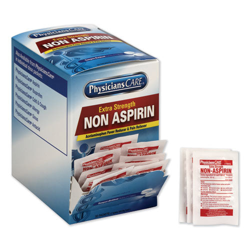 PhysiciansCare® wholesale. Non Aspirin Acetaminophen Medication, Two-pack, 50 Packs-box. HSD Wholesale: Janitorial Supplies, Breakroom Supplies, Office Supplies.