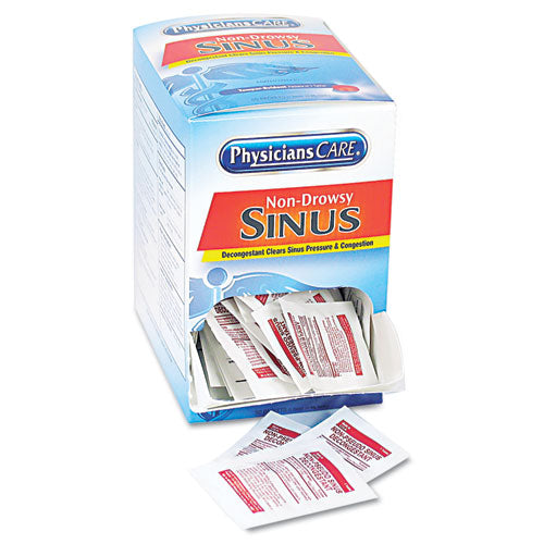 PhysiciansCare® wholesale. Sinus Decongestant Congestion Medication, 10mg, One Tablet-pack, 50 Packs-box. HSD Wholesale: Janitorial Supplies, Breakroom Supplies, Office Supplies.