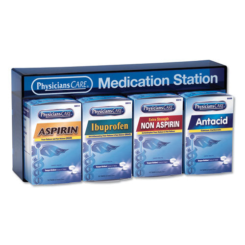 PhysiciansCare® wholesale. Medication Station: Aspirin, Ibuprofen, Non Aspirin Pain Reliever, Antacid. HSD Wholesale: Janitorial Supplies, Breakroom Supplies, Office Supplies.