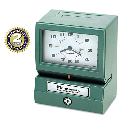 Acroprint® wholesale. Model 150 Analog Automatic Print Time Clock With Month-date-1-12 Hours-minutes. HSD Wholesale: Janitorial Supplies, Breakroom Supplies, Office Supplies.