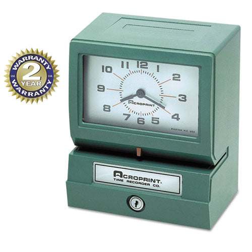 Acroprint® wholesale. Model 150 Analog Automatic Print Time Clock With Month-date-0-23 Hours-minutes. HSD Wholesale: Janitorial Supplies, Breakroom Supplies, Office Supplies.