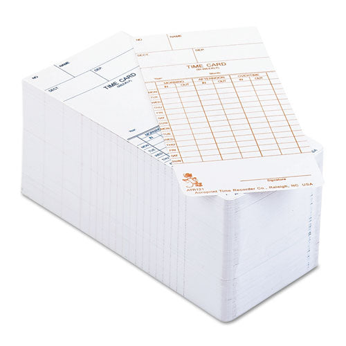 Acroprint® wholesale. Time Card For Model Atr120 Electronic Clock, Weekly Or Biweekly, 250-pack. HSD Wholesale: Janitorial Supplies, Breakroom Supplies, Office Supplies.