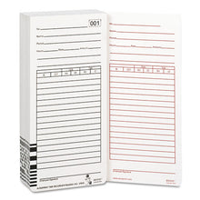 Load image into Gallery viewer, Acroprint® wholesale. Time Card For Es1000 Electronic Totalizing Payroll Recorder, 100-pack. HSD Wholesale: Janitorial Supplies, Breakroom Supplies, Office Supplies.