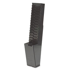 Load image into Gallery viewer, Acroprint® wholesale. 25-pocket Expanding Time Card Rack, Plastic, Black. HSD Wholesale: Janitorial Supplies, Breakroom Supplies, Office Supplies.