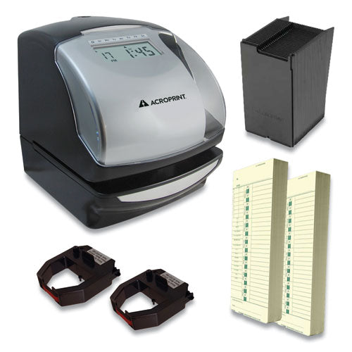 Acroprint® wholesale. Es900 Time Clock Bundle, Black. HSD Wholesale: Janitorial Supplies, Breakroom Supplies, Office Supplies.