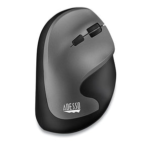 Adesso wholesale. Imouse® A20 Antimicrobial Vertical Wireless Mouse, 2.4 Ghz Frequency-33 Ft Wireless Range, Right Hand Use, Black-granite. HSD Wholesale: Janitorial Supplies, Breakroom Supplies, Office Supplies.