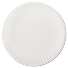 Load image into Gallery viewer, AJM Packaging Corporation wholesale. White Paper Plates, 9&quot; Diameter, 100-bag. HSD Wholesale: Janitorial Supplies, Breakroom Supplies, Office Supplies.