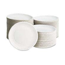 Load image into Gallery viewer, AJM Packaging Corporation wholesale. White Paper Plates, 9&quot; Diameter, 100-bag. HSD Wholesale: Janitorial Supplies, Breakroom Supplies, Office Supplies.