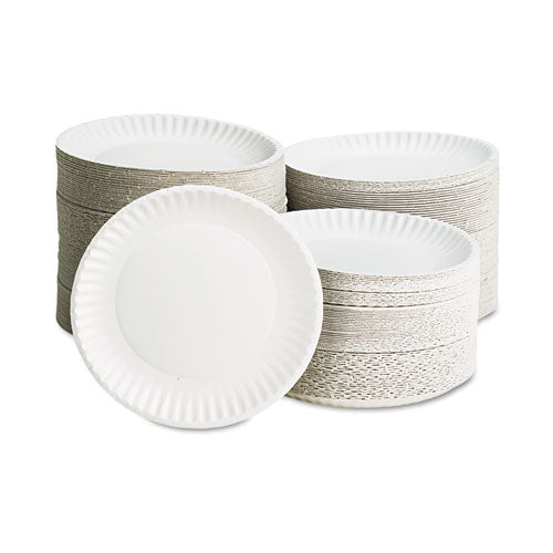 AJM Packaging Corporation wholesale. White Paper Plates, 9" Diameter, 100-bag. HSD Wholesale: Janitorial Supplies, Breakroom Supplies, Office Supplies.