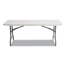 Alera® wholesale. Resin Rectangular Folding Table, Square Edge, 72w X 30d X 29h, Platinum. HSD Wholesale: Janitorial Supplies, Breakroom Supplies, Office Supplies.