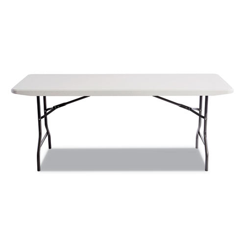 Alera® wholesale. Resin Rectangular Folding Table, Square Edge, 72w X 30d X 29h, Platinum. HSD Wholesale: Janitorial Supplies, Breakroom Supplies, Office Supplies.