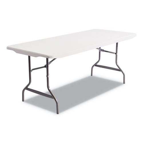 Alera® wholesale. Resin Rectangular Folding Table, Square Edge, 72w X 30d X 29h, Platinum. HSD Wholesale: Janitorial Supplies, Breakroom Supplies, Office Supplies.