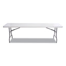 Alera® wholesale. Resin Rectangular Folding Table, Square Edge, 96w X 30d X 29h, Platinum. HSD Wholesale: Janitorial Supplies, Breakroom Supplies, Office Supplies.