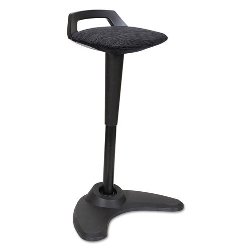 Alera® wholesale. Adaptivergo Sit To Stand Perch Stool, Black Seat-black Back, Black Base. HSD Wholesale: Janitorial Supplies, Breakroom Supplies, Office Supplies.