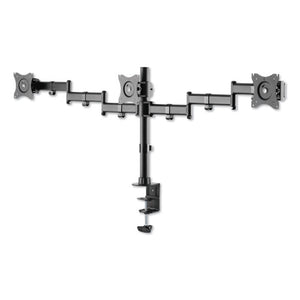 Alera® wholesale. Adaptivergo Pole-mount Triple Arm For 27" Monitors, 360 Deg Rotation, +45--45 Deg Tilt, 45 Deg Pan, Black, Supports 17.6 Lb. HSD Wholesale: Janitorial Supplies, Breakroom Supplies, Office Supplies.