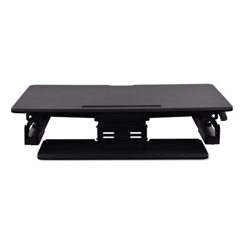 Alera® wholesale. Adaptivergo Sit Stand Lifting Workstation, 35.13" X 23.38" X 5.88" To 19.63", Black. HSD Wholesale: Janitorial Supplies, Breakroom Supplies, Office Supplies.