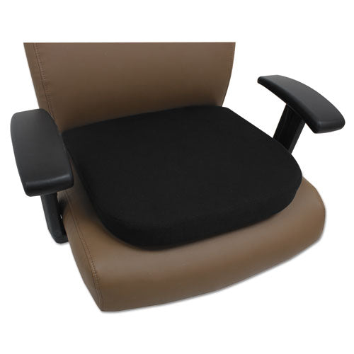 Alera® wholesale. Cooling Gel Memory Foam Seat Cushion, 16.5 X 15.75 X 2.75, Black. HSD Wholesale: Janitorial Supplies, Breakroom Supplies, Office Supplies.