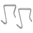 Alera® wholesale. Single Sided Partition Garment Hook, Silver, Steel, 2-pk. HSD Wholesale: Janitorial Supplies, Breakroom Supplies, Office Supplies.