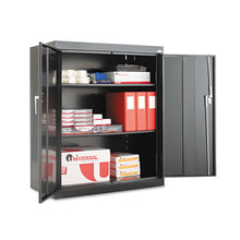 Load image into Gallery viewer, Alera® wholesale. Assembled 42&quot; High Storage Cabinet, W-adjustable Shelves, 36w X 18d, Black. HSD Wholesale: Janitorial Supplies, Breakroom Supplies, Office Supplies.