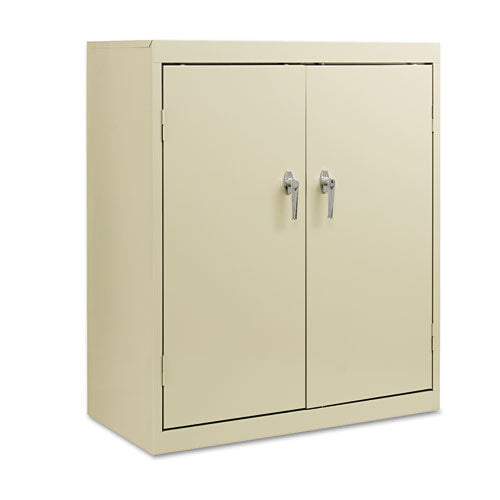 Alera® wholesale. Assembled 42" High Storage Cabinet, W-adjustable Shelves, 36w X 18d, Putty. HSD Wholesale: Janitorial Supplies, Breakroom Supplies, Office Supplies.