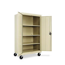 Load image into Gallery viewer, Alera® wholesale. Assembled Mobile Storage Cabinet, With Adjustable Shelves 36w X 24d X 66h, Putty. HSD Wholesale: Janitorial Supplies, Breakroom Supplies, Office Supplies.