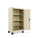 Alera® wholesale. Assembled Mobile Storage Cabinet, With Adjustable Shelves 36w X 24d X 66h, Putty. HSD Wholesale: Janitorial Supplies, Breakroom Supplies, Office Supplies.