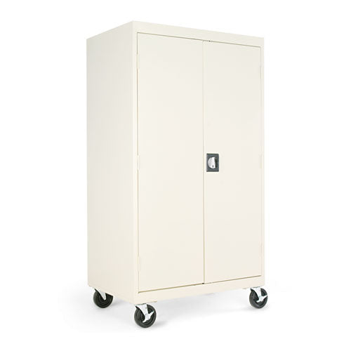 Alera® wholesale. Assembled Mobile Storage Cabinet, With Adjustable Shelves 36w X 24d X 66h, Putty. HSD Wholesale: Janitorial Supplies, Breakroom Supplies, Office Supplies.