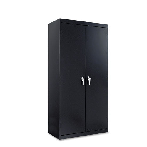 Alera® wholesale. Assembled 72" High Storage Cabinet, W-adjustable Shelves, 36w X 18d, Black. HSD Wholesale: Janitorial Supplies, Breakroom Supplies, Office Supplies.
