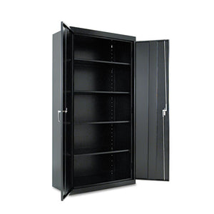 Alera® wholesale. Assembled 72" High Storage Cabinet, W-adjustable Shelves, 36w X 18d, Black. HSD Wholesale: Janitorial Supplies, Breakroom Supplies, Office Supplies.