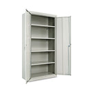 Alera® wholesale. Assembled 72" High Storage Cabinet, W-adjustable Shelves, 36w X 18d, Light Gray. HSD Wholesale: Janitorial Supplies, Breakroom Supplies, Office Supplies.