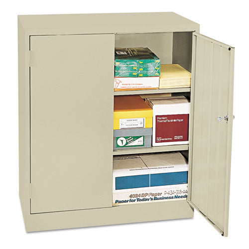 Alera® wholesale. Economy Assembled Storage Cabinet, 36w X 18d X 42h, Putty. HSD Wholesale: Janitorial Supplies, Breakroom Supplies, Office Supplies.