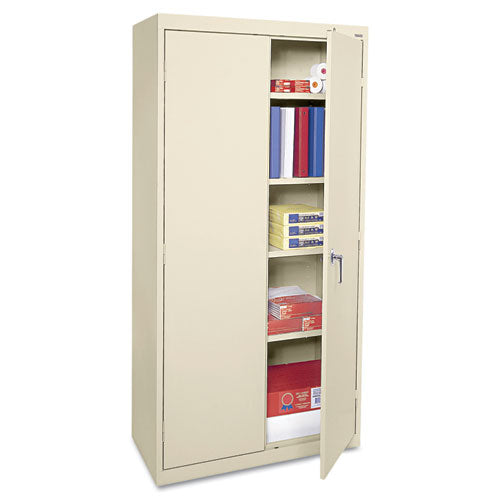 Alera® wholesale. Economy Assembled Storage Cabinet, 36w X 18d X 72h, Putty. HSD Wholesale: Janitorial Supplies, Breakroom Supplies, Office Supplies.