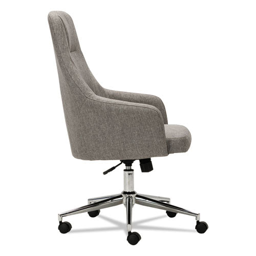 Alera® wholesale. Alera Captain Series High-back Chair, Supports Up To 275 Lbs, Gray Tweed Seat-gray Tweed Back, Chrome Base. HSD Wholesale: Janitorial Supplies, Breakroom Supplies, Office Supplies.